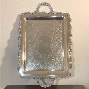 Wilcox International Silver Co. American Rose Serving Platter/Tray